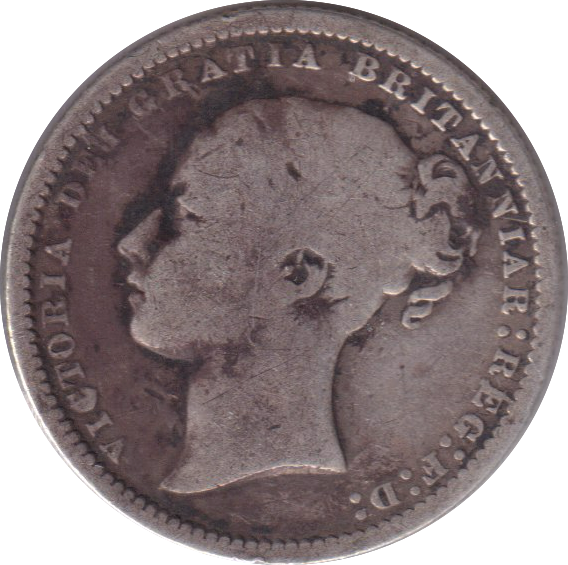 1872 SHILLING ( GF )