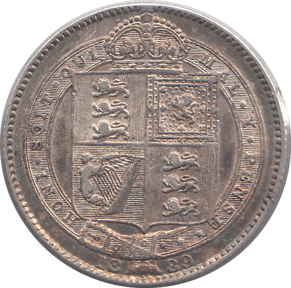 1889 SHILLING (EF)