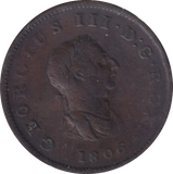 1806 HALFPENNY ( GF )