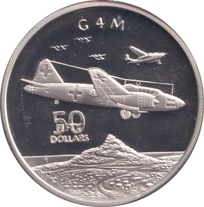 1991 SILVER PROOF FIFTY DOLLARS G 4 M