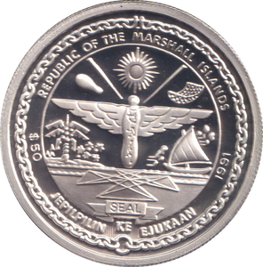 1991 SILVER PROOF FIFTY DOLLARS G 4 M