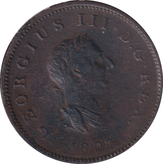 1807 HALFPENNY ( VF )
