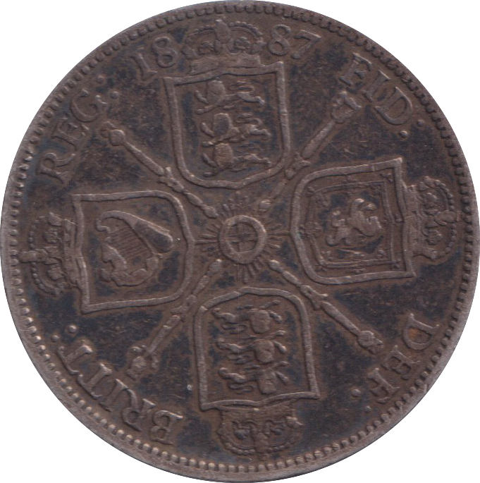 1887 ONE FLORIN ( GF )