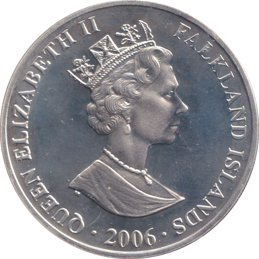 2006 SILVER PROOF ONE CROWN  FALKLAND ISLANDS