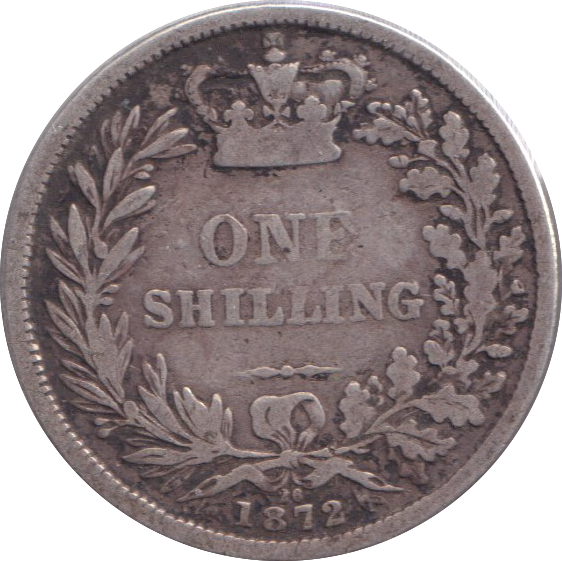 1872 SHILLING ( GF )