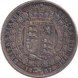 1887 HALFCROWN (VF )