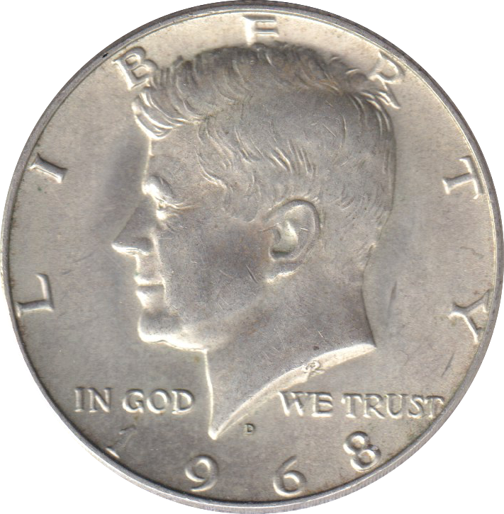 1968 SILVER HALF DOLLAR USA