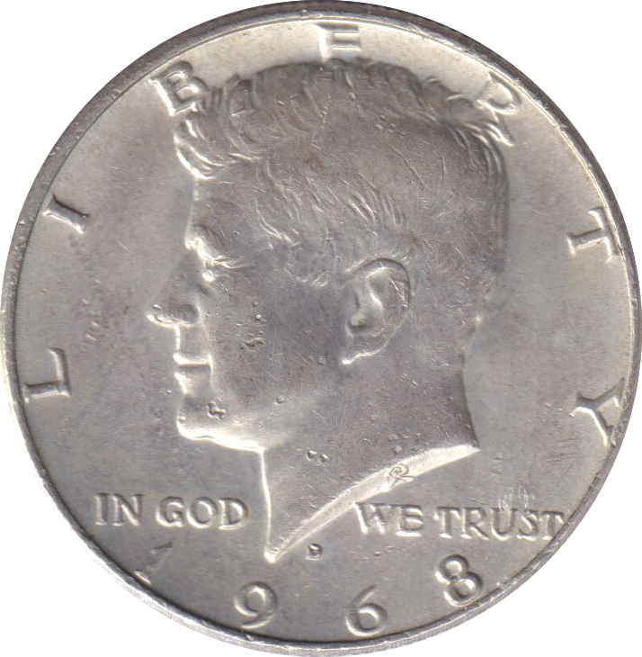 1968 SILVER HALF DOLLAR USA