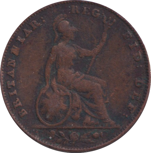 1850 FARTHING ( FINE )