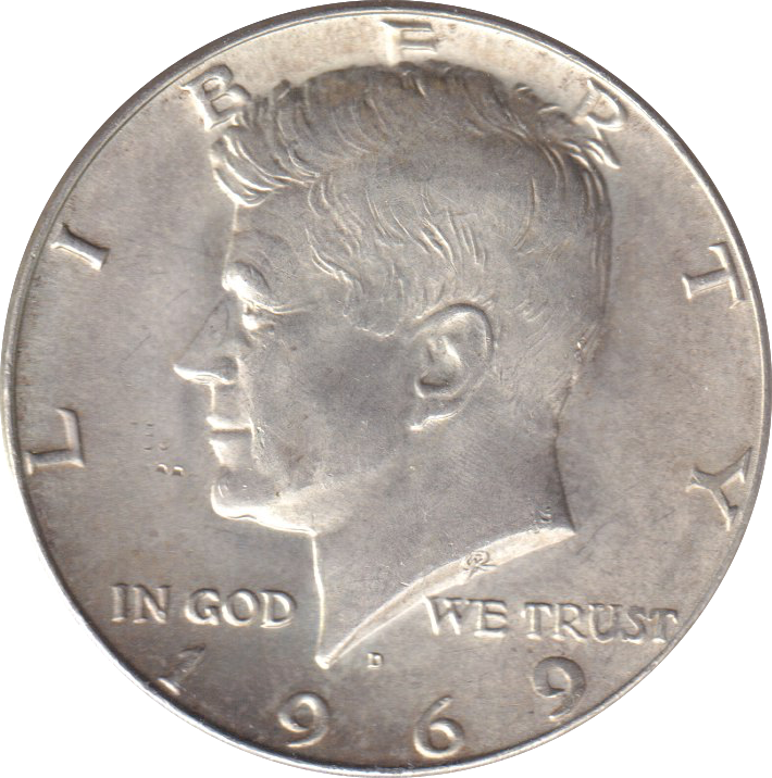 1969 SILVER HALF DOLLAR USA