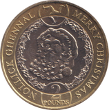 2019 CHRISTMAS £2 ISLE OF MAN BU