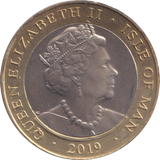 2019 CHRISTMAS £2 ISLE OF MAN BU