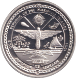 1991 SILVER PROOF FIFTY DOLLARS FW 190