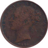 1850 FARTHING ( FINE )