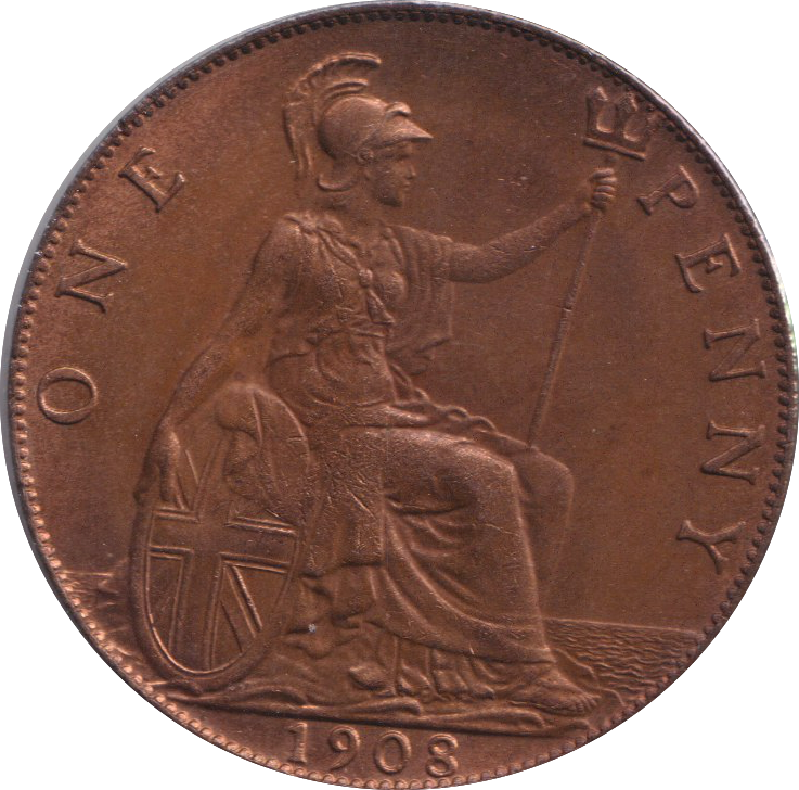 1908 PENNY ( UNC )