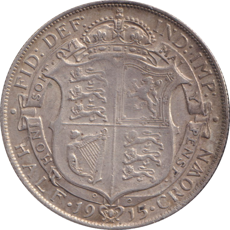 1915 HALFCROWN (VF )
