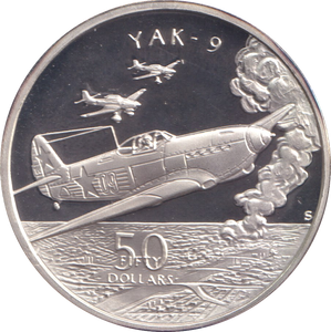 1991 SILVER PROOF FIFTY DOLLARS YAK - 9