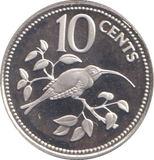 1981 PROOF TEN CENTS BELIZE