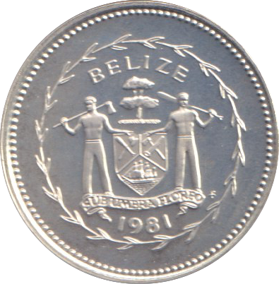 1981 PROOF TEN CENTS BELIZE