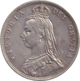 1887 HALFCROWN ( GVF )
