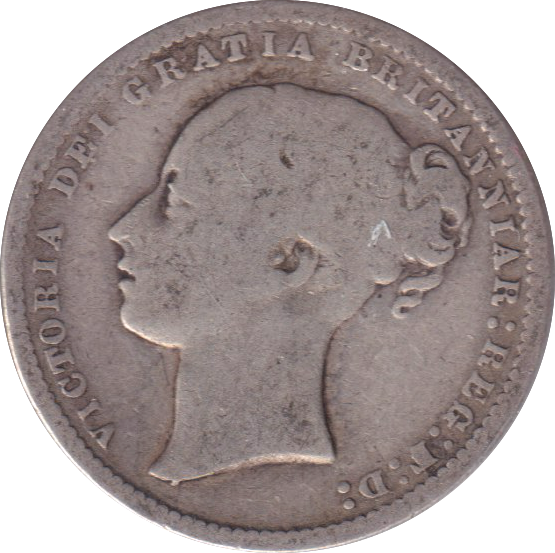 1872 SHILLING ( GF )