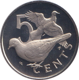 1974 PROOF FIVE CENTS BRITISH VIRGIN ISLANDS