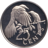 1974 PROOF TWENTY FIVE CENTS BRITISH VIRGIN ISLANDS