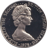 1974 PROOF TEN CENTS BRITISH VIRGIN ISLANDS