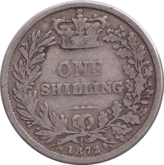 1872 SHILLING ( GF )
