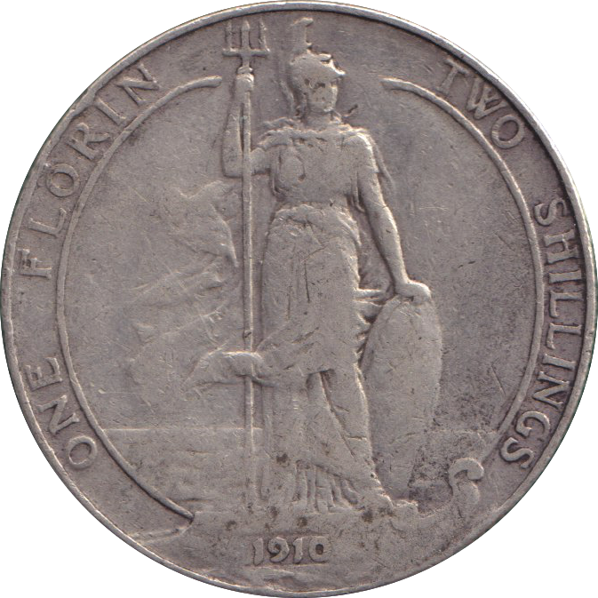1910 FLORIN ( FINE )