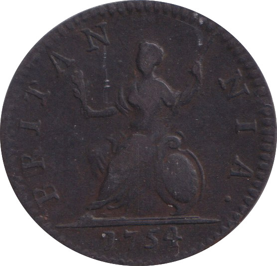 1754 FARTHING ( GVF )