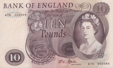 TEN POUNDS BANKNOTE FFORDE REF £10-24 ( AUNC )