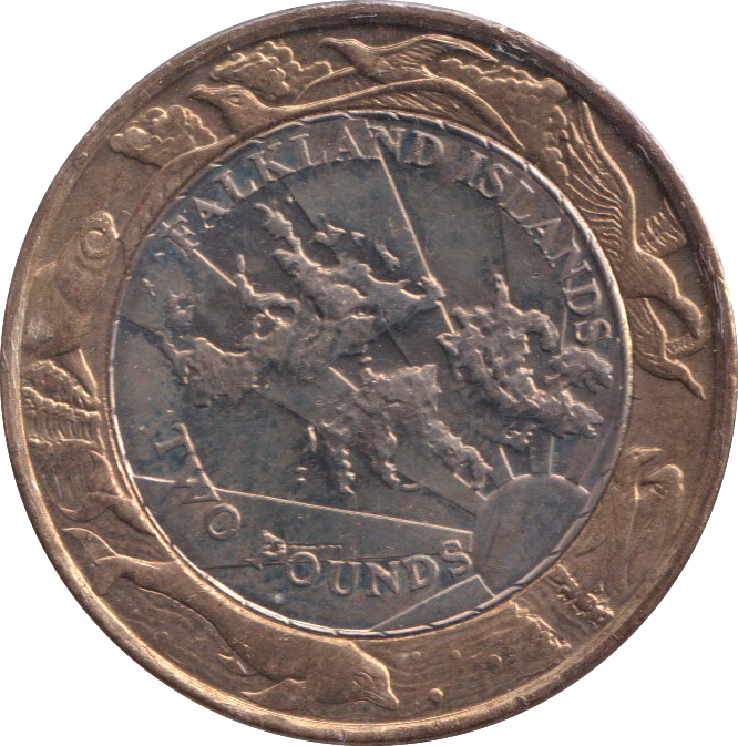 2004 £2 POUNDS 30TH ANNIVERSARY FALKLAND ISLANDS