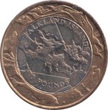 2004 £2 POUNDS 30TH ANNIVERSARY FALKLAND ISLANDS