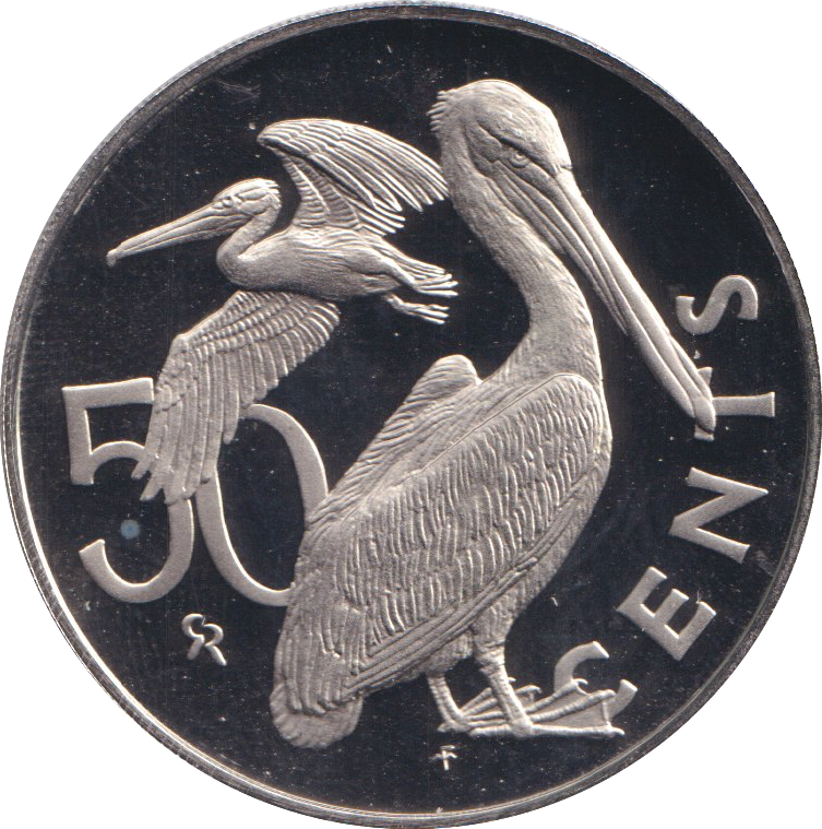 1974 PROOF FIFTY CENTS BRITISH VIRGIN ISLANDS