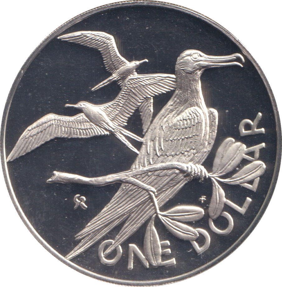 1974 PROOF ONE DOLLAR BRITISH VIRGIN ISLANDS
