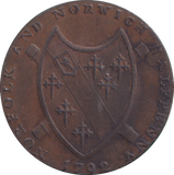1792 TOKEN NORWICH ARMS CASTLE