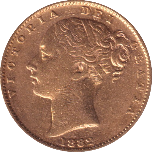 1882 GOLD SOVERIGN ( GVF ) MELBOURNE MINT