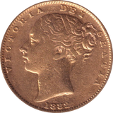 1882 GOLD SOVERIGN ( GVF ) MELBOURNE MINT