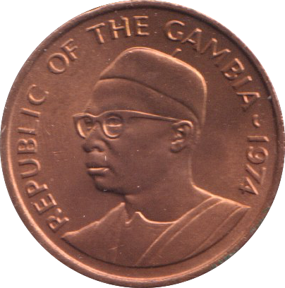 1974 ONE BUTUT GAMBIA