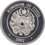 1997 SILVER PROOF 2 PA' ANGA TONGA ELIZABETH AND PHILLIP