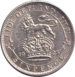 1925 SIXPENCE ( AUNC )