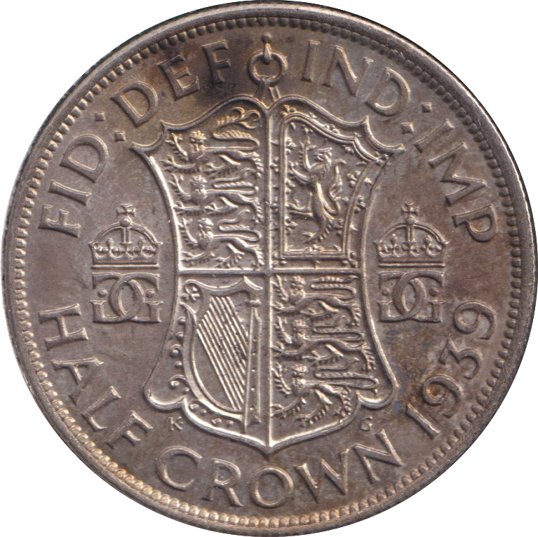 1939 HALFCROWN ( AUNC )