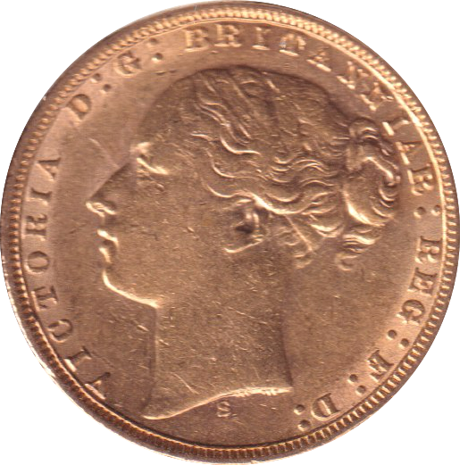 1873 GOLD SOVEREIGN ( GVF ) SYDNEY MINT