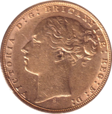 1873 GOLD SOVEREIGN ( GVF ) SYDNEY MINT