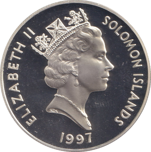 1997 SILVER PROOF 10 DOLLARS SOLOMON ISLANDS ELIZABETH AND PHILLIP