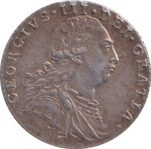 1787 SIXPENCE ( EF )
