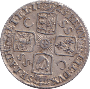 1723 SIXPENCE ( GVF )