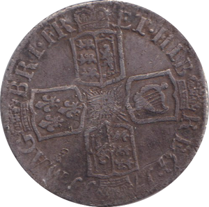 1711 SIXPENCE ( FINE )