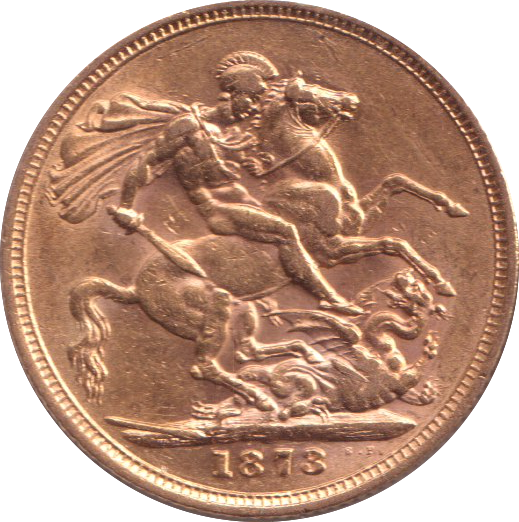 1873 GOLD SOVEREIGN ( GVF ) SYDNEY MINT